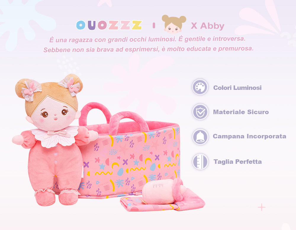 [Set regalo Abby] Bambola Abby Personalizzata E Zaino Abbinato