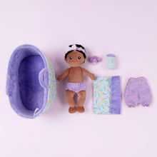 Carica l&#39;immagine nel visualizzatore di Gallery, Mini Personalizzato Bambola Per Bambina In Peluche &amp; Set Regalo