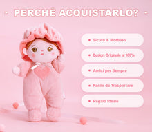 Carica l&#39;immagine nel visualizzatore di Gallery, Mini Bambola Di Pezza Di Peluche Rosa Personalizzata