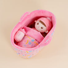Carica l&#39;immagine nel visualizzatore di Gallery, Mini Bambola Di Pezza Di Peluche Rosa Personalizzata E Set Regalo
