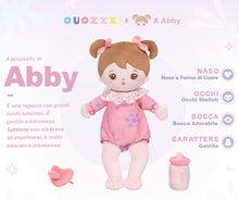 Carica l&#39;immagine nel visualizzatore di Gallery, Mini Bambola Per Bambina In Peluche Rosa Personalizzata Con Vestito Mutevole