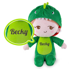 Carica l&#39;immagine nel visualizzatore di Gallery, OUOZZZ OUOZZZ Personalized Doll + Backpack Bundle Dinosaur / Only Doll