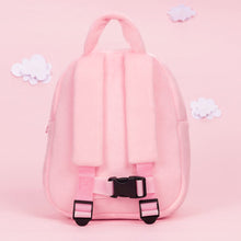 Carica l&#39;immagine nel visualizzatore di Gallery, OUOZZZ Personalized Blue Eyes Pink Plush Baby Girl Backpack