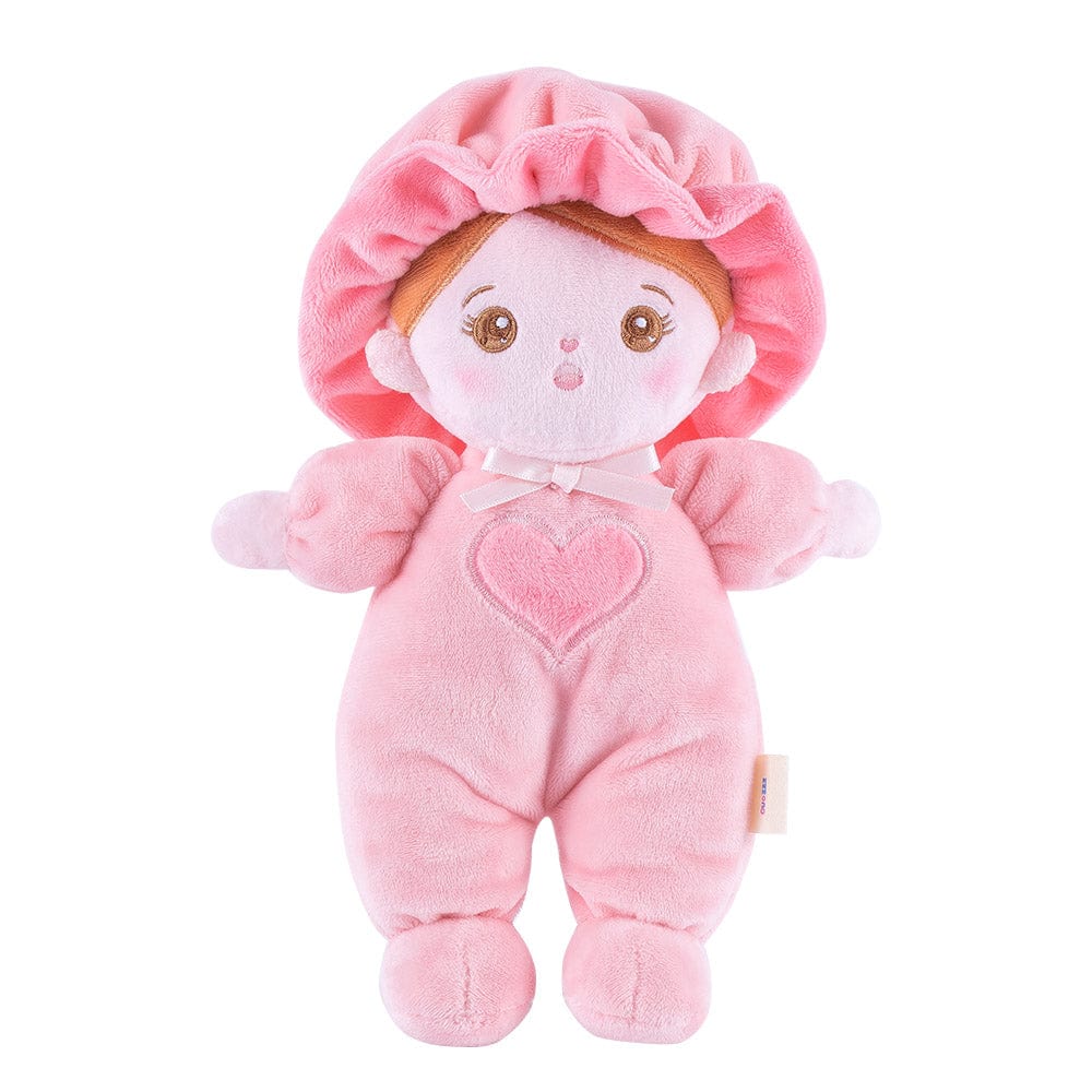 OUOZZZ Personalized Pink Mini Plush Rag Baby Doll