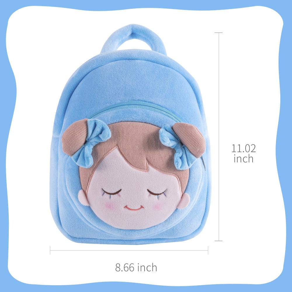 OUOZZZ Personalized Plush Doll IRIS Blue Backpack