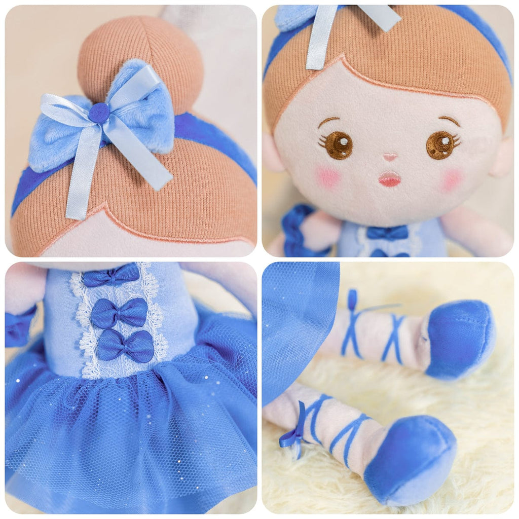 OUOZZZ Personalized Blue Ballet Doll