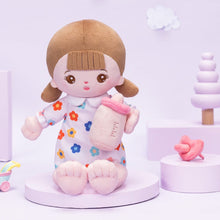 Carica l&#39;immagine nel visualizzatore di Gallery, OUOZZZ Personalized White Sitting Position Plush Lite Baby Girl Doll