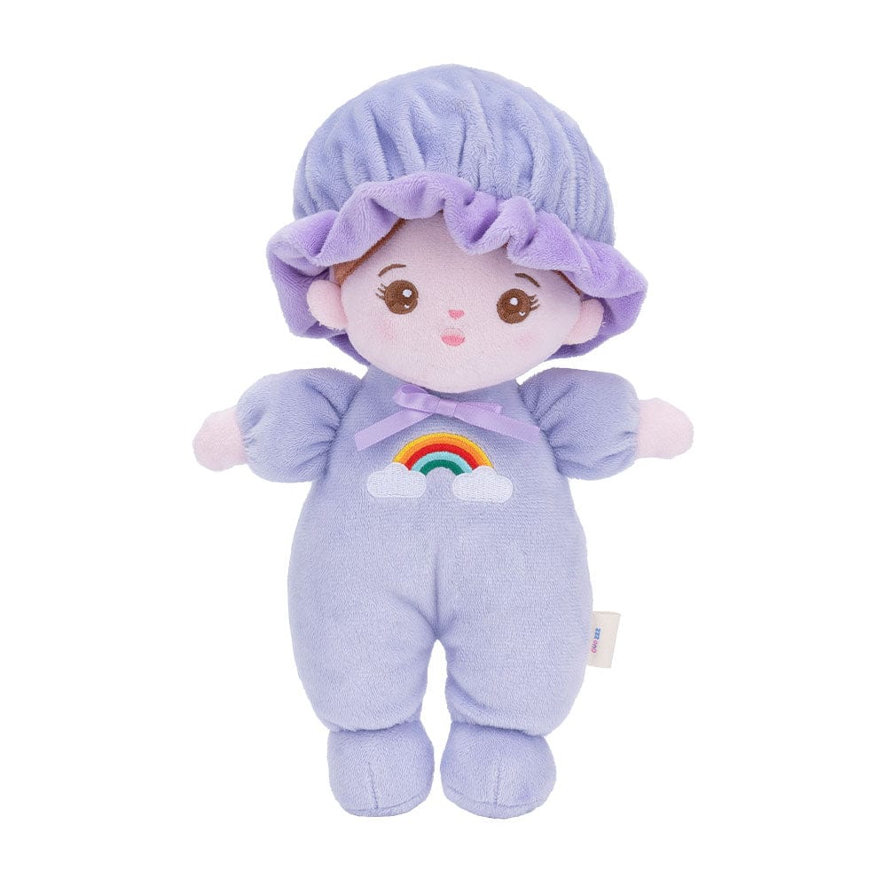 OUOZZZ Personalized Purple Mini Plush Rag Baby Doll
