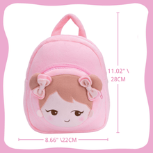 Carica l&#39;immagine nel visualizzatore di Gallery, OUOZZZ Personalized Playful Girl Pink Plush Backpack