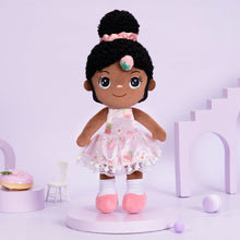 Carica l&#39;immagine nel visualizzatore di Gallery, OUOZZZ Personalized Deep Skin Tone Plush Strawberry Doll