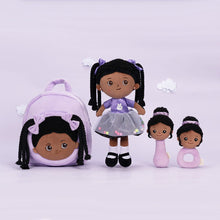 Carica l&#39;immagine nel visualizzatore di Gallery, OUOZZZ Personalized Purple Deep Skin Tone Plush Ash Doll