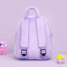 Carica l&#39;immagine nel visualizzatore di Gallery, OUOZZZ Personalized Deep Skin Tone Plush Purple Ash Backpack Only Backpack
