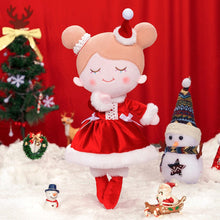 Carica l&#39;immagine nel visualizzatore di Gallery, OUOZZZ Personalized Red Christmas Plush Baby Girl Doll