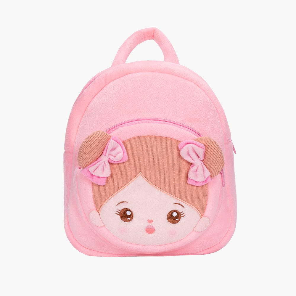 OUOZZZ Personalized Sweet Girl Pink Plush Backpack