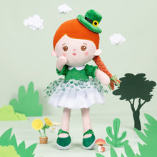 Carica l&#39;immagine nel visualizzatore di Gallery, OUOZZZ Red Hair Personalized Green Clover Plush Doll