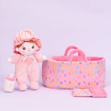Carica l&#39;immagine nel visualizzatore di Gallery, Personalizedoll Personalized Pink Mini Plush Baby Girl Doll &amp; Gift Set