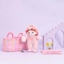 Carica l&#39;immagine nel visualizzatore di Gallery, Personalizedoll Personalized Pink Mini Plush Baby Girl Doll &amp; Gift Set