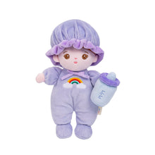 Carica l&#39;immagine nel visualizzatore di Gallery, Personalizedoll Personalized Purple Mini Plush Baby Girl Doll &amp; Gift Set With Bottle🍼