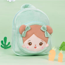 Carica l&#39;immagine nel visualizzatore di Gallery, OUOZZZ Personalized Green Plush Baby Backpack