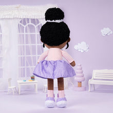 Carica l&#39;immagine nel visualizzatore di Gallery, OUOZZZ Personalized Deep Skin Tone Plush Purple Bunny Doll