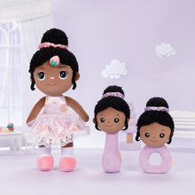Carica l&#39;immagine nel visualizzatore di Gallery, OUOZZZ Personalized Deep Skin Tone Plush Strawberry Doll Doll+Rattles