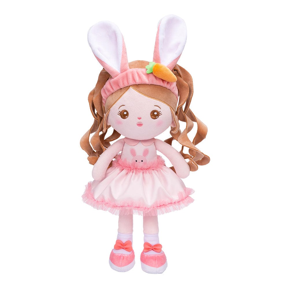 OUOZZZ Personalized Big Ears Bunny Plush Baby Girl Doll