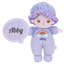 Carica l&#39;immagine nel visualizzatore di Gallery, Personalizedoll Personalized Purple Mini Plush Baby Girl Doll &amp; Gift Set Only Doll⭕️