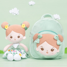 Carica l&#39;immagine nel visualizzatore di Gallery, OUOZZZ OUOZZZ Personalized Doll + Backpack Bundle Summer🌿 / With Backpack
