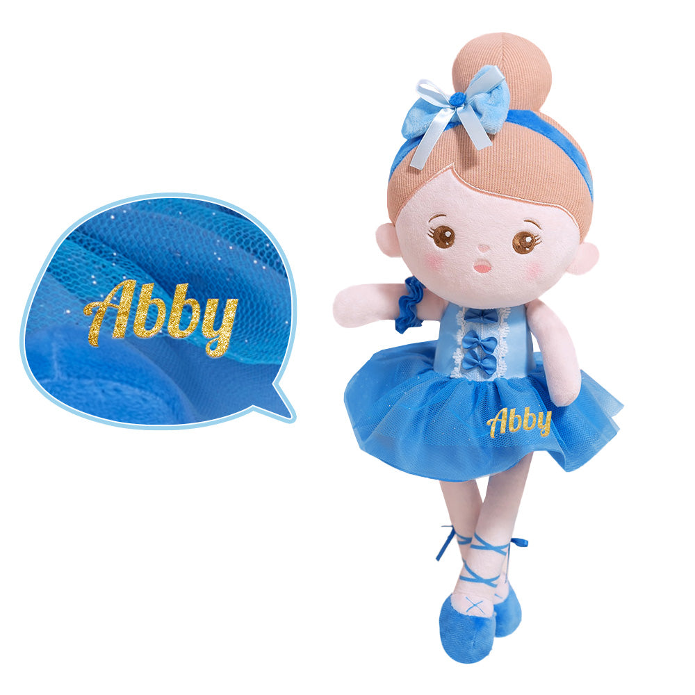Bambola Di Balletto Blu Personalizzata
