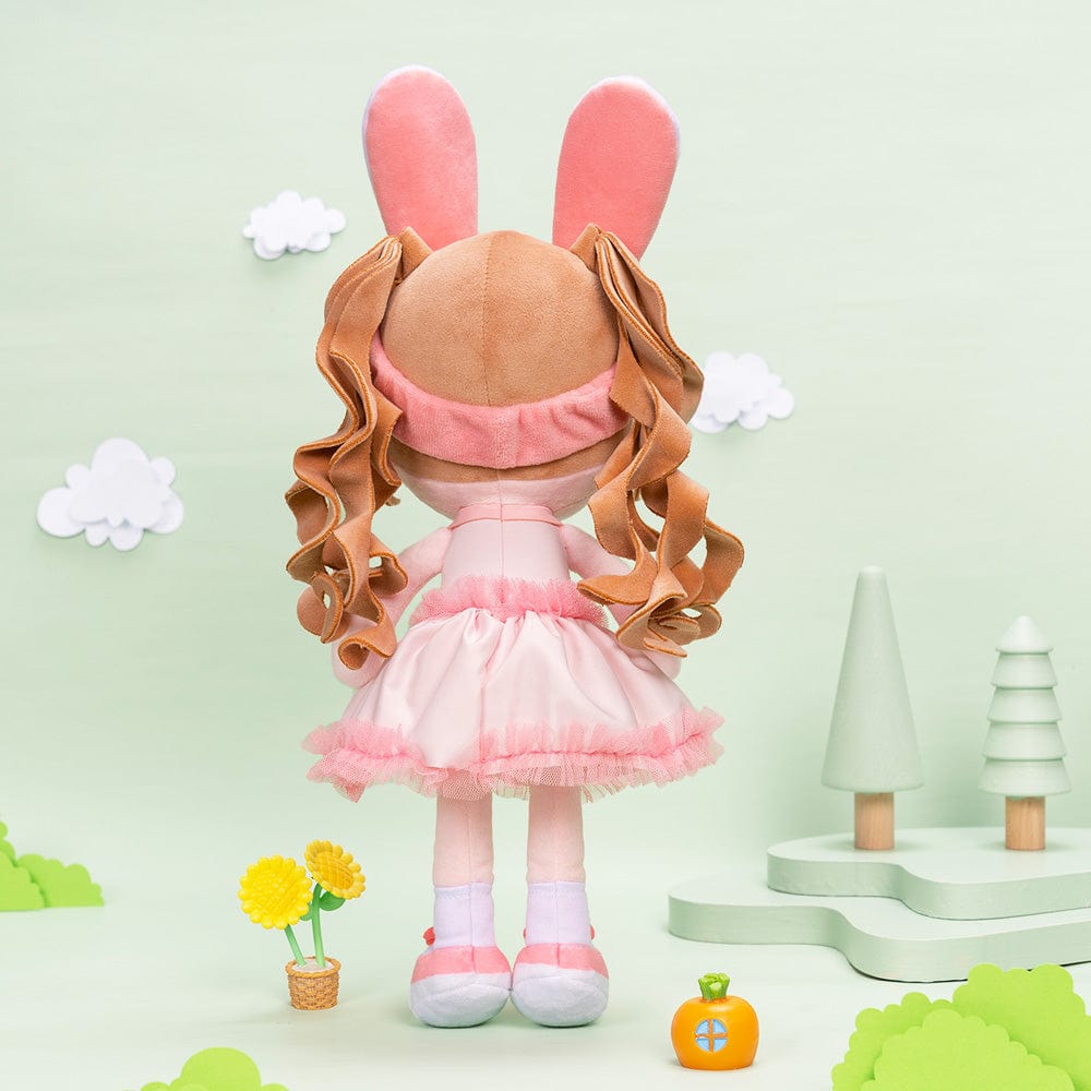 OUOZZZ Personalized Big Ears Bunny Plush Baby Girl Doll