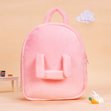 Carica l&#39;immagine nel visualizzatore di Gallery, OUOZZZ Personalized Pink Plush Backpack with Doll Carrier