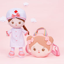 Carica l&#39;immagine nel visualizzatore di Gallery, OUOZZZ Personalized Nurse Plush Baby Girl Doll Only Doll
