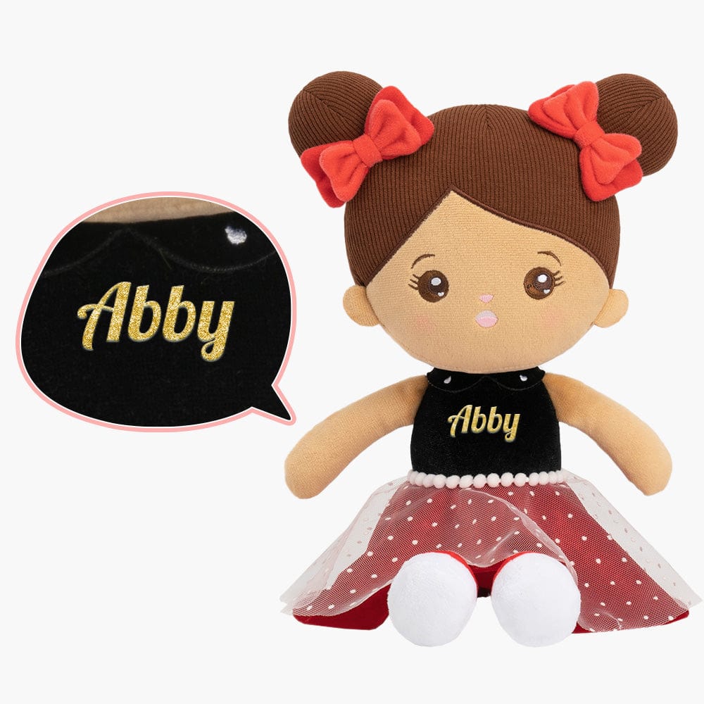 OUOZZZ Personalized Brown Skin Tone Plush Baby Doll Only Doll⭕️