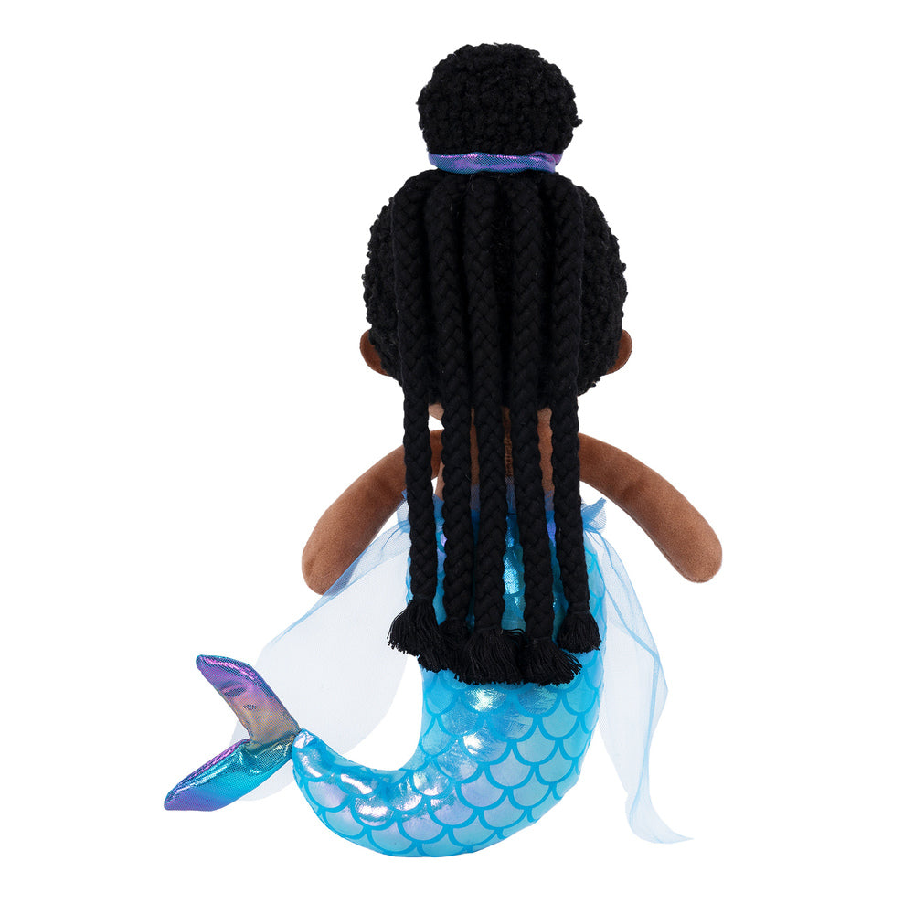 Personalizzato Deep Skin Tone Fantasy Mermaid Peluche Baby Girl Doll