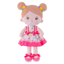Carica l&#39;immagine nel visualizzatore di Gallery, OUOZZZ Personalized Pink Polka Dot Skirt Plush Rag Baby Doll Only Doll