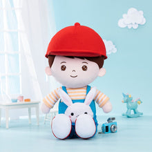 Carica l&#39;immagine nel visualizzatore di Gallery, OUOZZZ Personalized Rabbit Overalls Plush Baby Boy Doll