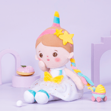 Carica l&#39;immagine nel visualizzatore di Gallery, OUOZZZ Personalized Unicorn Sagittarius Plush Doll