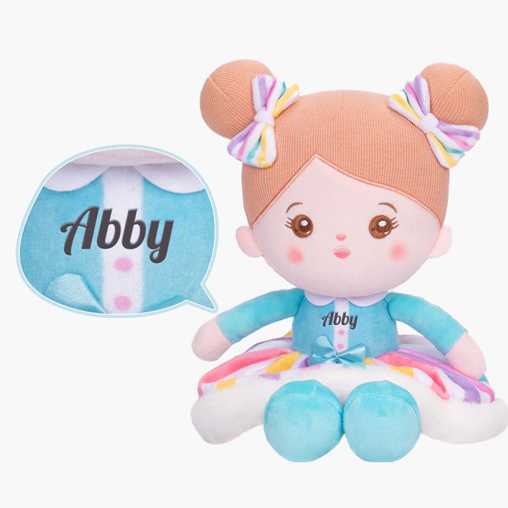 OUOZZZ Personalized Sweet Girl Rainbow Plush Doll Only Doll⭕️