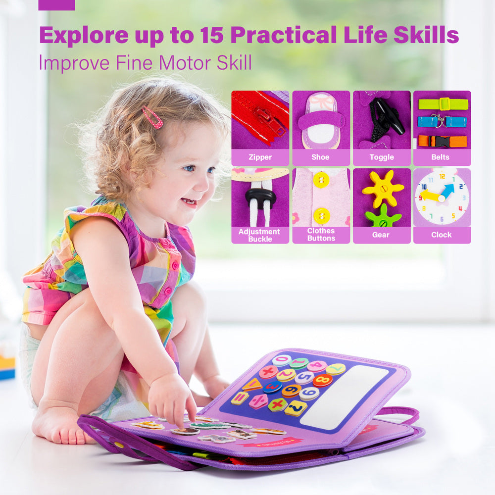Giocattolo Montessori in peluche personalizzato per bambini con unicorno