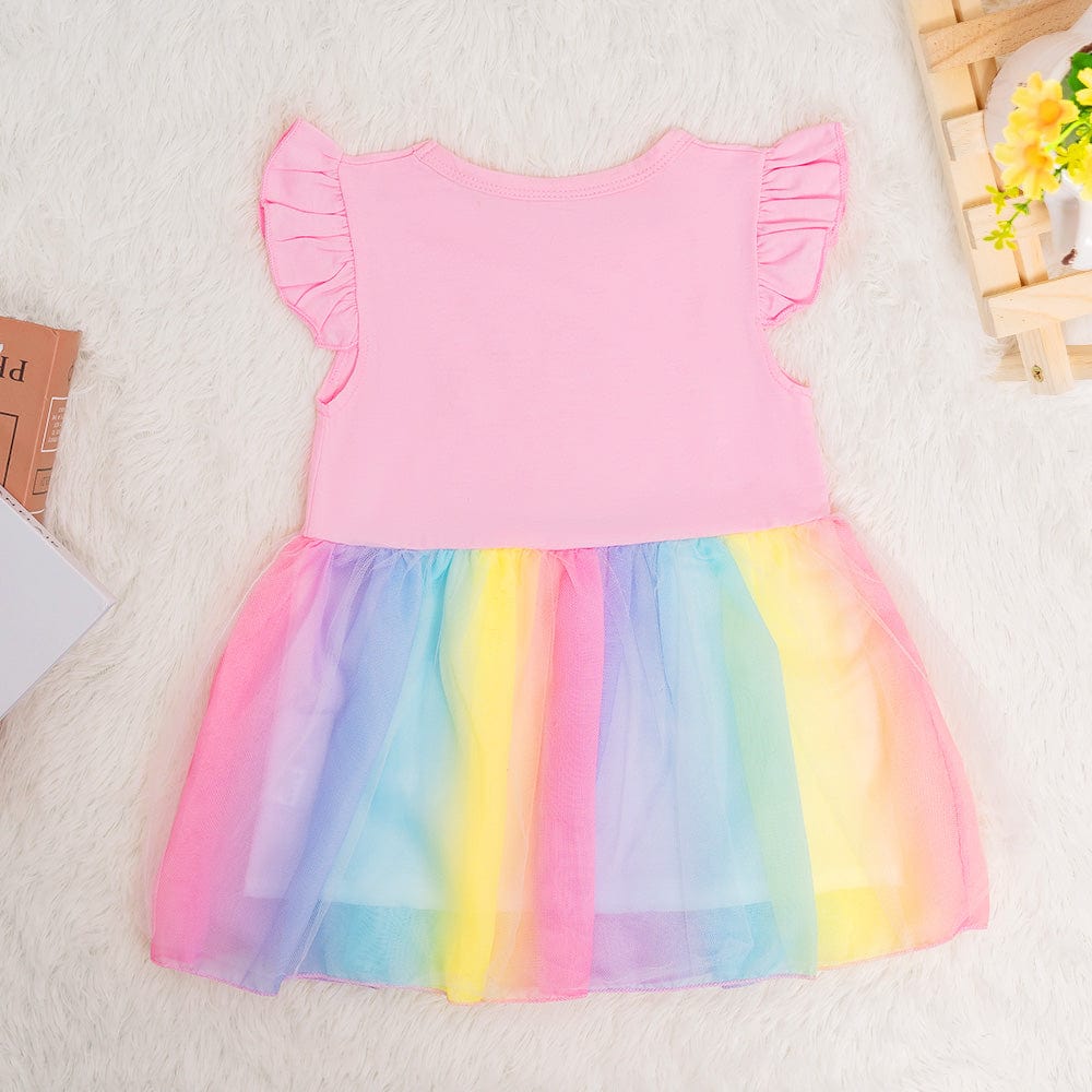 OUOZZZ Rainbow Baby Dress