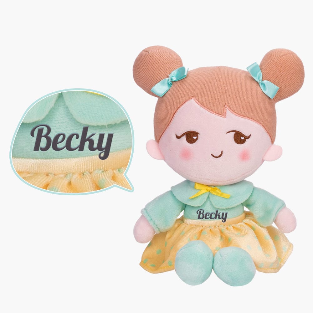 OUOZZZ Personalized Playful Light Green Doll Only Doll