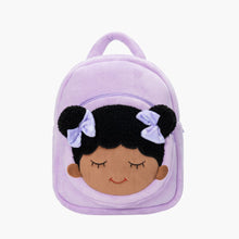 Carica l&#39;immagine nel visualizzatore di Gallery, OUOZZZ Personalized Deep Skin Tone Pink Dora Backpack Purple Backpack