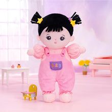 Carica l&#39;immagine nel visualizzatore di Gallery, Bambola Per Bambina In Peluche Personalizzata Con Capelli Neri