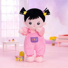 Carica l&#39;immagine nel visualizzatore di Gallery, Bambola Per Bambina In Peluche Personalizzata Con Capelli Neri