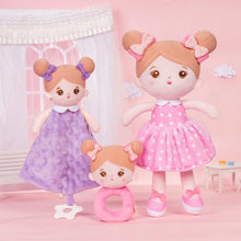 Carica l&#39;immagine nel visualizzatore di Gallery, OUOZZZ Personalized Sweet Girl Doll With Rattle &amp; Towel