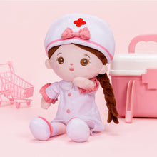 Carica l&#39;immagine nel visualizzatore di Gallery, OUOZZZ Personalized Nurse Plush Baby Girl Doll Only Doll