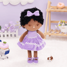 Carica l&#39;immagine nel visualizzatore di Gallery, OUOZZZ Personalized Deep Skin Tone Plush Curly Hair Baby Girl Doll Only Doll⭕️