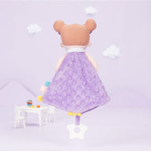 Carica l&#39;immagine nel visualizzatore di Gallery, Personalizedoll Purple Baby Soft Plush Towel Toy with Teether