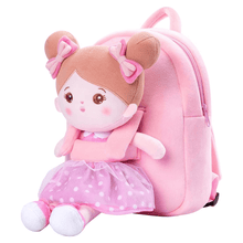 Carica l&#39;immagine nel visualizzatore di Gallery, OUOZZZ Personalized Pink Plush Backpack Pink Dots🌸