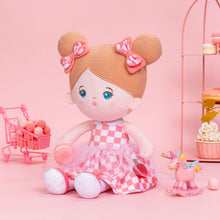 Carica l&#39;immagine nel visualizzatore di Gallery, OUOZZZ Personalized Pink Blue Eyes Girl Plush Rag Baby Doll